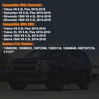 Injetores de Combustível 4.3L V6/5.3L V8 para GMC Yukon XL/Sierra 1500 e Chevrolet Tahoe/Silverado 1500/2500 (2014-2018) - Substitui 12668390 FJ1217 - imagem 3