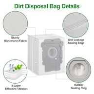 Pacote com 16 Sacos de Vácuo para iRobot Roomba - Compatível com Modelos i3+, i4+, i5+, i6+, i7+, i8+, j5+ e s9+ - imagem 4