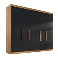 Guarda-Roupa Casal Valencia 6 Portas e 6 Gavetas – Design Moderno em Teka e Onix - imagem 5