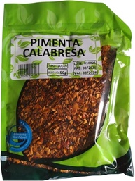 Pimenta Calabresa em Flocos, 50g, Tempero Picante, Validade 08/2028 - imagem 1
