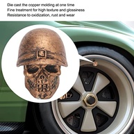 Tampas de Válvula Crânio Bronze - Estilo Único e Proteção Duradoura para Seu Carro - imagem 4