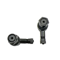 4 peças de hastes de válvula de pneu de motocicleta pretas de 90 graus com diâmetro de instalação de 10-11,3 mm Roda de aro sem câmara de ar compatível com Harley Davidson BMW Honda Kawasaki Suzuk - imagem 3
