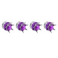Tbest Tampas de Válvula Coroa Violeta: Estilo e Proteção Premium para Seu Veículo - imagem 2