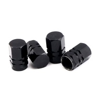 Kit 4 Tampinhas Válvula Pneu Carro e Moto Liga de Alumínio Worth Karbox Preto - imagem 2