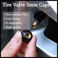 Tampas de Válvula de Pneu 8 Bolas de Bilhar - Estilo Piscina para Carros, Motos e Bikes - imagem 4
