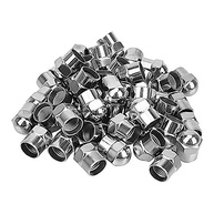 Kit 25 Tampinhas Plásticas Cromadas para Válvula de Pneu - Moto, Carro e Bicicleta - imagem 2