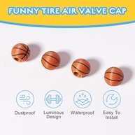 Capa de Haste de Válvula de Pneu Basquete 3D - Estilo e Proteção para seu Veículo - imagem 5