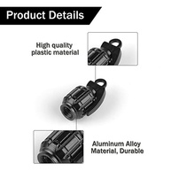 SINGARO: Tampas de Válvula de Alumínio Premium para Carros, SUVs, Motos e Bicicletas (4 Peças - Preto) - imagem 4