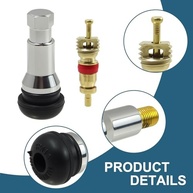 KAKUPPA: Kit 5 Hastes Válvula Pneu TR413 Cromada com Núcleo - Segurança e Estilo para Seu Veículo - imagem 3