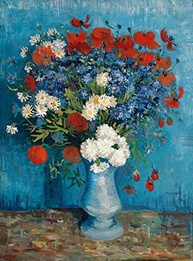 Flores Silvestres e Cravos (1888) - Tela Canvas de Van Gogh 50x67cm | Arte de Qualidade para Decoração - imagem 1