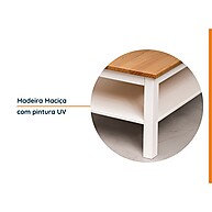 Mesa de Centro Madeira Maciça Vanilla - imagem 2