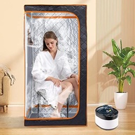 ZONEMEL Sauna a Vapor Portátil Completa 1600W com Controle Remoto e Cadeira Dobrável - imagem 4