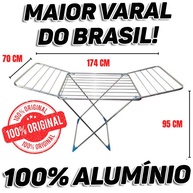 Varal de Chão Gigante: 174cm em Alumínio! - imagem 1