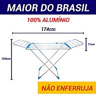 Varal de Chão Gigante: Espaço e Praticidade! - imagem 1