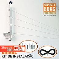 Varal Retrátil de Parede: 80kg de Resistência! - imagem 1
