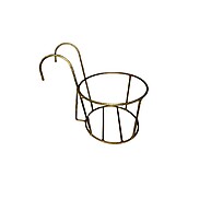 Cestos para Pendurar Plantas – Elegância Dourada na Varanda - imagem 1