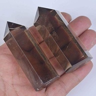 Quartzo Esfumaçado Natural - Varinha de Cristal Hexagonal para Cura e Equilíbrio Energético - imagem 3