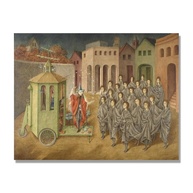 Pôster Impresso em Tela - O Mágico por Remedios Varo - Arte Abstrata Moderna 80x105cm - imagem 1