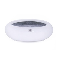 Vaso Decorativo Redondo Branco 40cm - Elegância Moderna - imagem 1