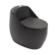 Vaso Sanitário Preto Fosco: Economize Espaço! - imagem 1