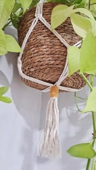 Suporte de Corda Macramê para Vasos de Planta - 90cm | Decoração Elegante e Sustentável - imagem 4