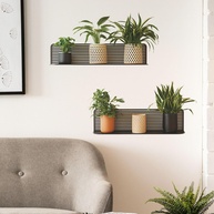 Adesivos de Parede 3D Plantas Verdes em Vasos | Decalques Autoadesivos Removíveis para Decoração Moderna - imagem 1
