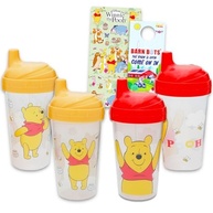 Conjunto Disney Ursinho Pooh - 4 Copos Sippy à Prova de Vazamento com Adesivos - imagem 2