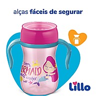 Copo 360 Evolution 240ml Rosa – Treinamento Infantil Sem Vazamento - imagem 2