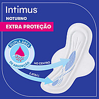 Absorvente Intimus Noturno com Abas: Proteção Máxima Contra Vazamentos - imagem 2