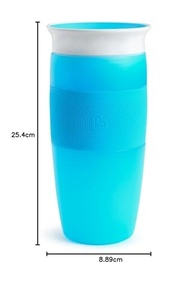 Copo Munchkin 360º 414ml Azul - Seguro, Sem Vazamentos e Livre de BPA - imagem 4