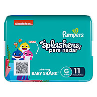 Fralda de Piscina Pampers Baby Shark: Diversão Sem Vazamentos! - imagem 2