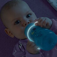 Copo MAM Fun To Drink 270ml Azul – Transição Sem Vazamentos - imagem 2