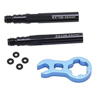 Kit Extensor Válvula Pneu Bicicleta Alumínio Aqxreight 45mm - Vedação Segura e Leve - imagem 2