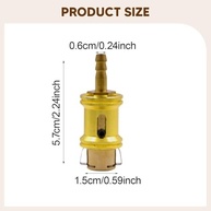 Bico Enchimento Pneu Carro/Moto/Bike - Mandril Ar Cobre Resistente e Vedação Perfeita - imagem 3