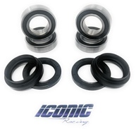 Kit Rolamento e Vedação Roda Dianteira Yamaha Grizzly 350/400/450 2x4/4x4 + Adesivo Racing - imagem 1