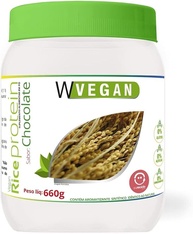W Vegan Rice Protein 660G Sabor Chocolate - imagem 1