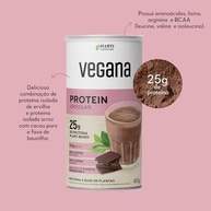 Hart's Natural Proteína Vegana Chocolate 450g, 25g de Proteína Plant-Based por Porção, Zero Açúcar, Sem Glúten, Sem Lactose, 100% Natural e Vegano - imagem 3