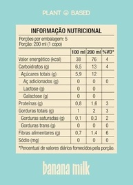 Banana Milk Baunilha 1L – Bebida Vegetal Vegana, Sem Lactose, Sem Glúten, Sem Açúcar Adicionado | Perfeito para Shakes, Cafés e Receitas - imagem 2