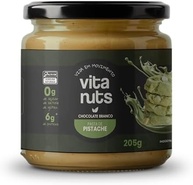 Pasta de Pistache com Chocolate Branco Vegana 205g – Zero Açúcar, Sem Glúten, Sem Lactose – Natural, Cremosa e Saudável | Vitanuts - imagem 1