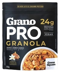 Kit 2X: Granola Vegana Proteica GranoPRO GranoSquare 200g - imagem 2