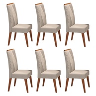 Kit com 6 Cadeiras em Madeira Maciça Vegas Marfim - Design Clássico e Conforto Duradouro para Ambientes Externos - imagem 1