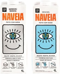Kit 2 Bebida Vegetal Naveia: Original, Barista - imagem 1
