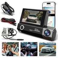 Câmera Veicular Dupla 1080P: Segurança Frontal, Interna e Traseira com Visão Noturna + 32GB Incluso - imagem 4