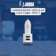 Carregador Veicular Turbo 2 USB com Cabo Tipo C: Carga Rápida e Confiável no Seu Carro! - imagem 2