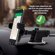 Suporte Veicular Universal Premium: GPS e Celular com Ventosa Anti-Queda - imagem 2
