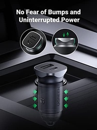 Carregador Veicular UGREEN USB-C PD 20W + QC 18W: Carregamento Rápido Duplo e Compacto para iPhone, iPad e Mais - imagem 5