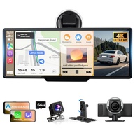 Tela Veicular 26.1cm 4K com Android Auto & Carplay Sem Fio - Câmera 1080p e Sensor G - imagem 1