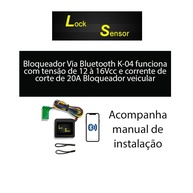 Bloqueador Veicular K-04: Segurança Inteligente Via Bluetooth 12-16Vcc, 20A - imagem 2