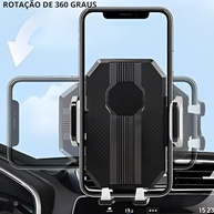 Suporte de Celular Veicular 360°: Navegação Segura e Prática para Carros e Caminhões - imagem 3