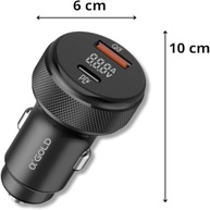 Carregador Veicular Turbo 60W A'Gold: Dual USB + Tipo-C, Power Delivery & QC 3.0 para Celular, iPhone, Samsung e Tablets - imagem 5